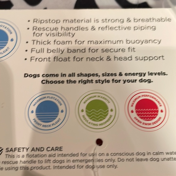 Splash Life Jacket for dogs 🐶 30-55 lbs/ Girth:21-27 Inches 🐶 SIZE MEDIUM 🐶 - Picture 6 of 9